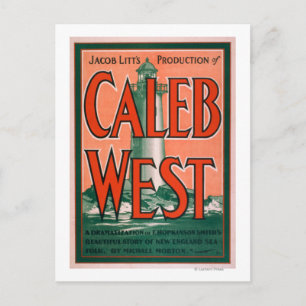 "Caleb Väster" fyr New England Sea Folk Vykort