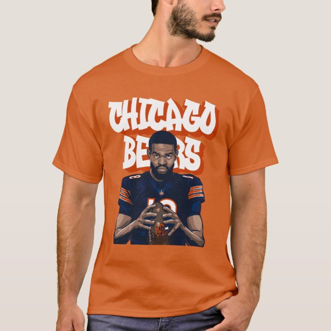 Caleb Williams Bears Graffiti Sketch Vector Art Ov T Shirt (Framsida)