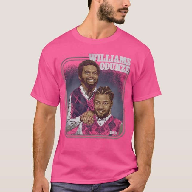 Caleb Williams Rom Odunze Chicago Step Brothers T Shirt (Framsida)