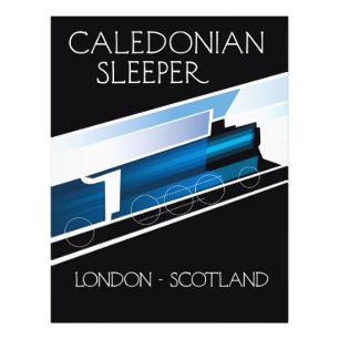 Caledonian Sleeper London Scotland-reseaffisch Fototryck
