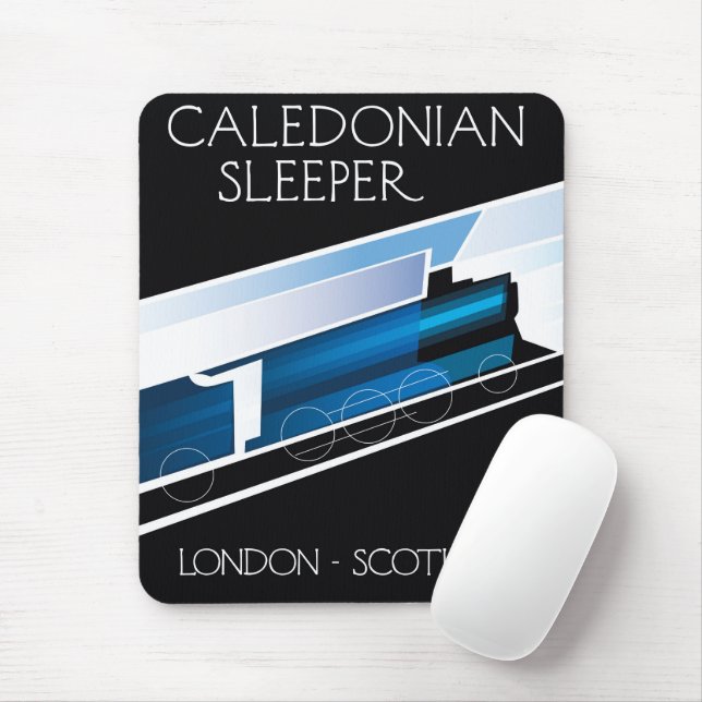 Caledonian Sleeper London Scotland-reseaffisch Musmatta (Med mus)