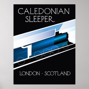 Caledonian Sleeper London Scotland-reseaffisch Poster