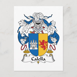 Calella Family Crest Vykort