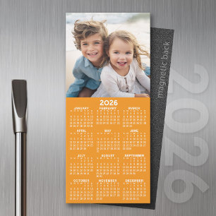 Calendar 1 Photo Collage - Kan redigera orange