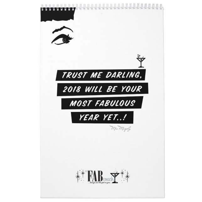 Calendar 2018  - your most fabulous year yet! kalender (Omslag)