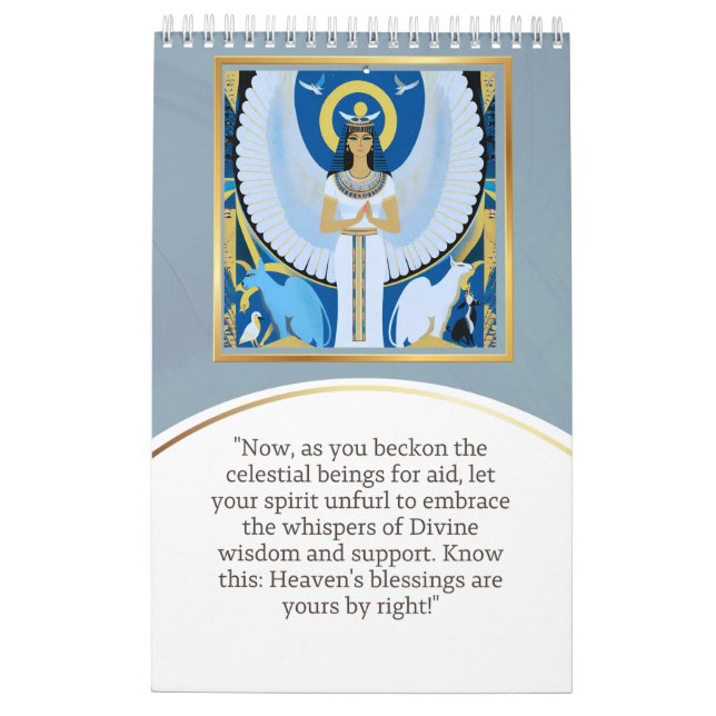 Calendar angel Egypt Kalender (Baksida)