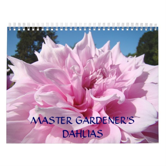 CALENDAR BLOMMIGT Mästare Gardener's Dahlias Gifts Kalender (Omslag)