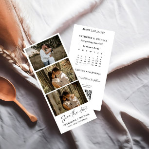 Calendar Bröllop Photo booth Strith ram Spara T Datumet
