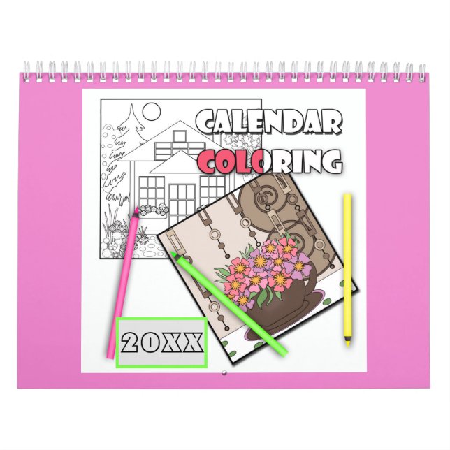 Calendar  coloring  20xx kalender (Omslag)