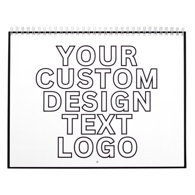 Calendar Custom with Business Logo Personalized  Kalender (Omslag)