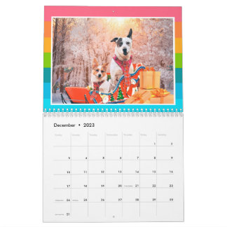 Calendar Cute Hundar & Dinosaurs Kalender