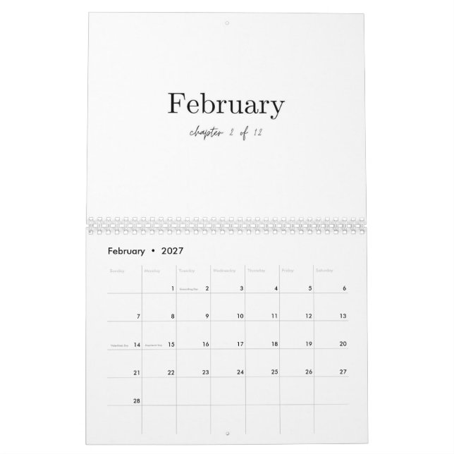 Calendar Kalender (Feb 2027)