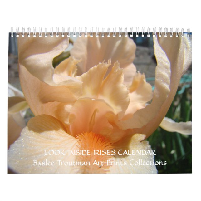 CALENDAR LOOK INSIDE IRISES Iris Flowers Kalender (Omslag)