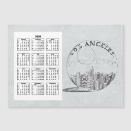 Calendar Los angeles Fullt År 2020