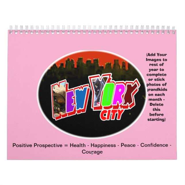 Calendar New York Gibney the MUSEUM Zazzle Gift Kalender (Omslag)