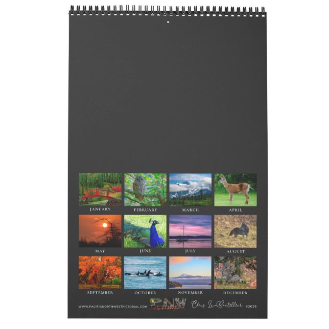 Calendar Pacific Northwest Chris LeBoutillier Kalender (Baksida)