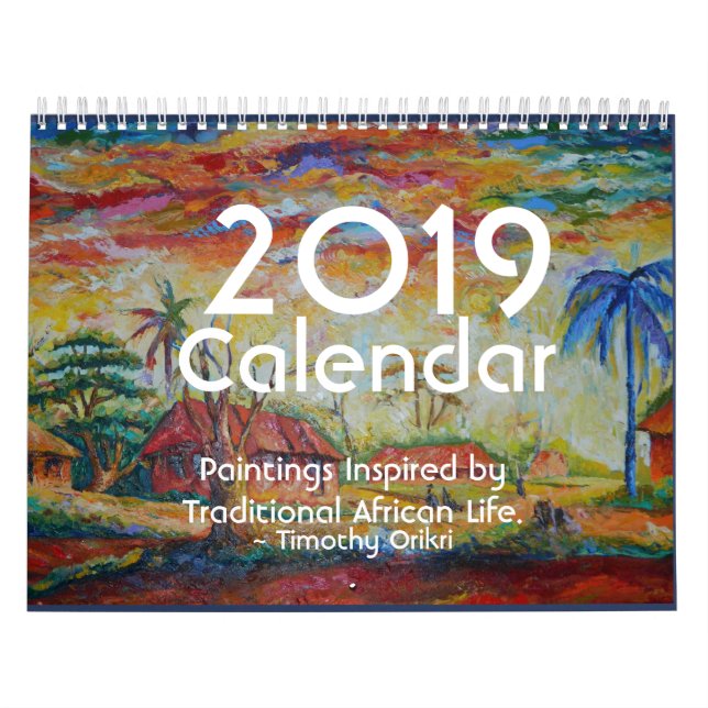 Calendar~Paintings som 2019 inspireras vid Kalender (Omslag)