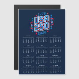 Calendar USA 250 – 1776 to 2026 Pixel Art