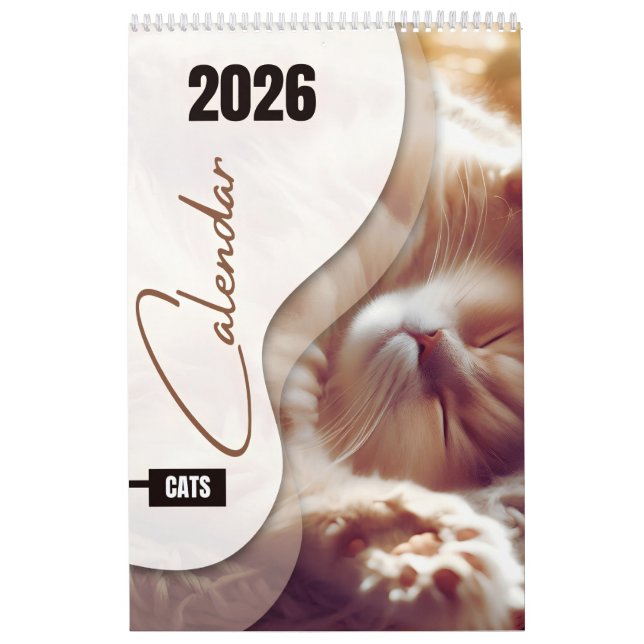 Calendar with cute cats kalender (Omslag)