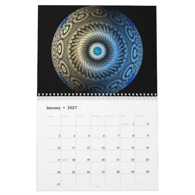 calendario 2011, digitala esferas… kalender (Jan 2027)