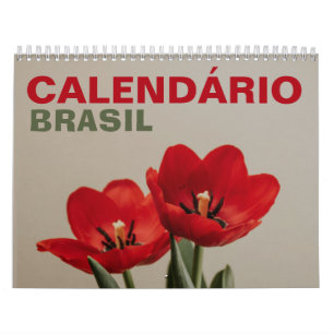 Calendário Brasil com Feriados Brasilien 2026 Kalender