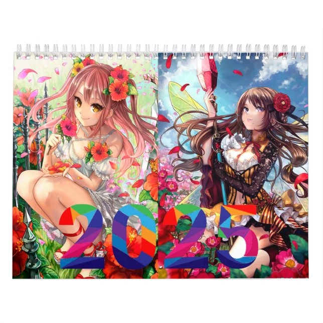 Calendario Chicas Anime 2025 Kalender (Omslag)