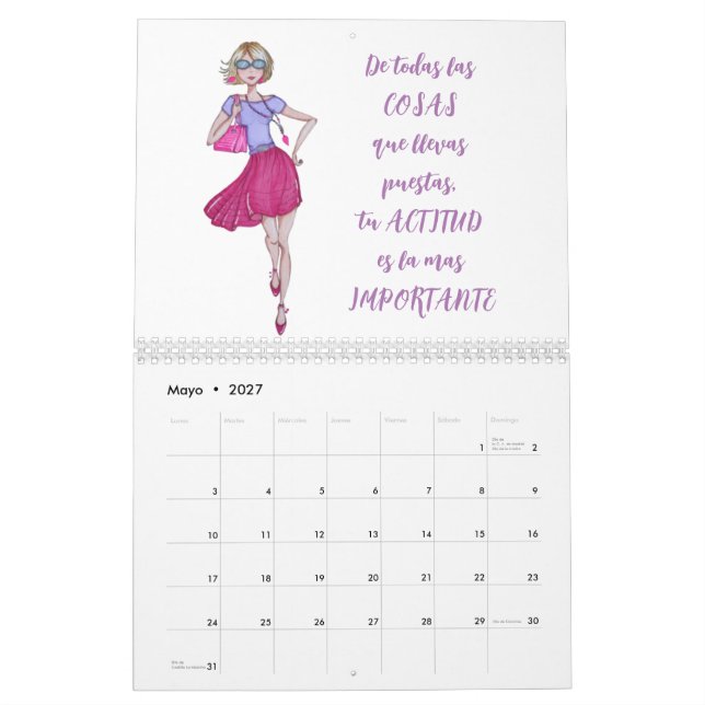 CALENDARIO CHICAS DE MODA  KALENDER (May 2027)