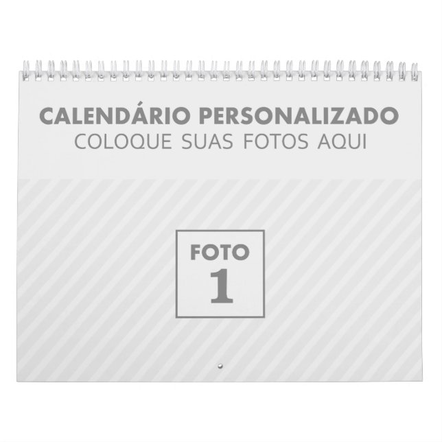 Calendário de fotos familiares 2024 em português kalender (Omslag)