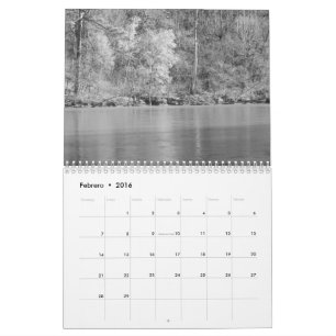 Calendario fotos de naturaleza en blanco y-neger kalender