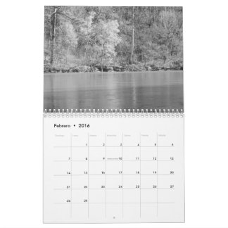 Calendario fotos de naturaleza en blanco y-neger kalender