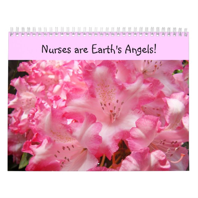 Calendars Nurses är Earth's Änglar Blommigt Nursin Kalender (Omslag)