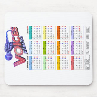 Calender 2026 mousepad. musmatta