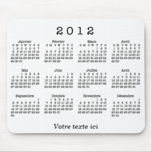 Calendrier 2012 français musmatta