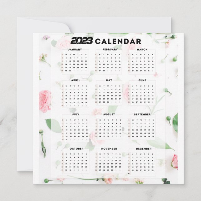 calendrier 2023 floral (Framsida)