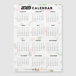 calendrier 2023 floral