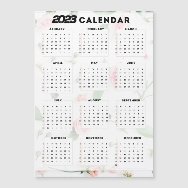 calendrier 2023 floral (Framsida)