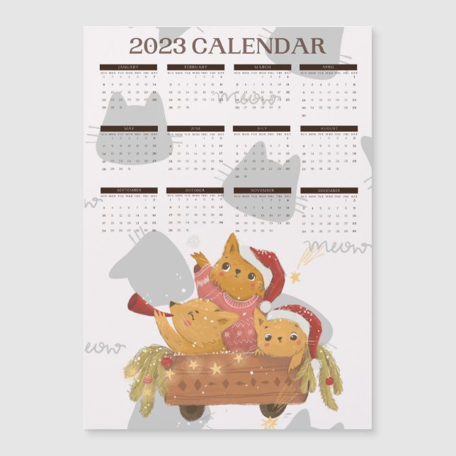 CALENDRIER 2023 MIGNON CHAT (Framsida)