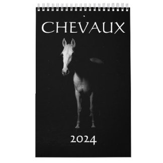 Calendrier 2024 chevaux France Kalender
