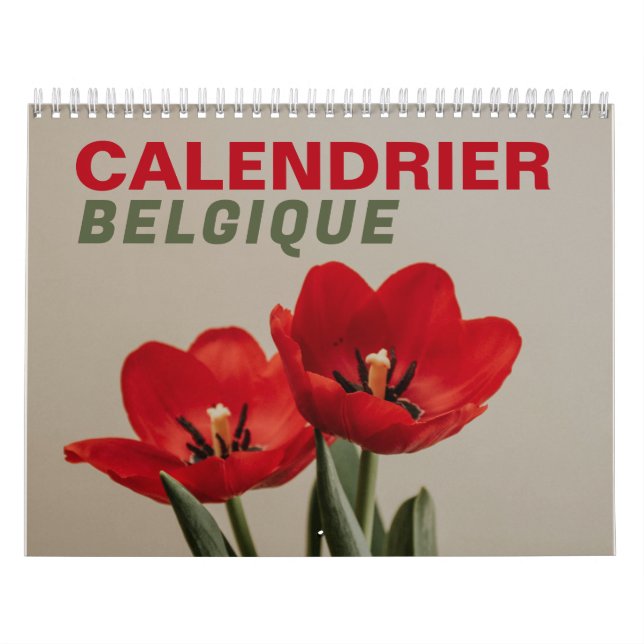 Calendrier Belgique en Français | Belgien 2026 Kalender (Omslag)