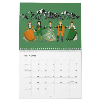 Calendrier, CORSICA, France Kalender