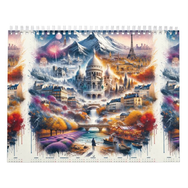 Calendrier des Merveilles Françaises: Une Odyssée Kalender (Omslag)