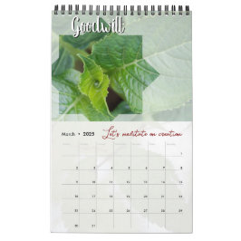 Calendrier Dieu méditation jardin : étoile & mot Kalender