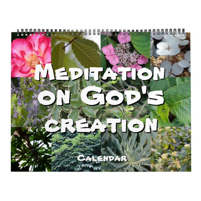 Calendrier Dieu méditation jardin : mots & notes Kalender (Omslag)