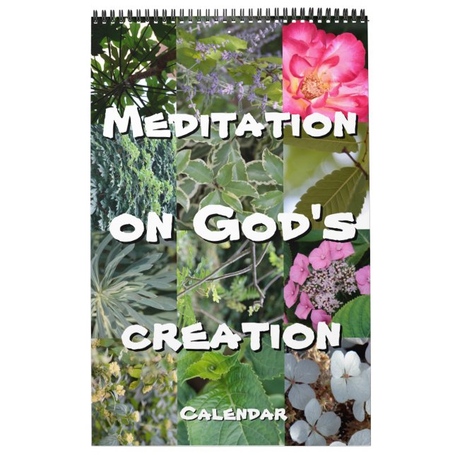 Calendrier Dieu méditation jardin : mots & notes Kalender (Omslag)