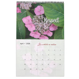 Calendrier Dieu méditation photo jardin : mots Kalender