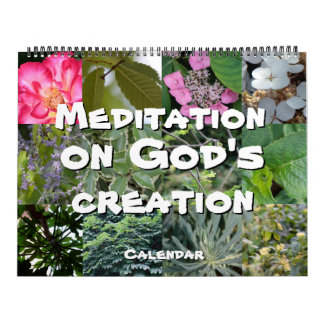 Calendrier Dieu méditation photos jardin élégant Kalender