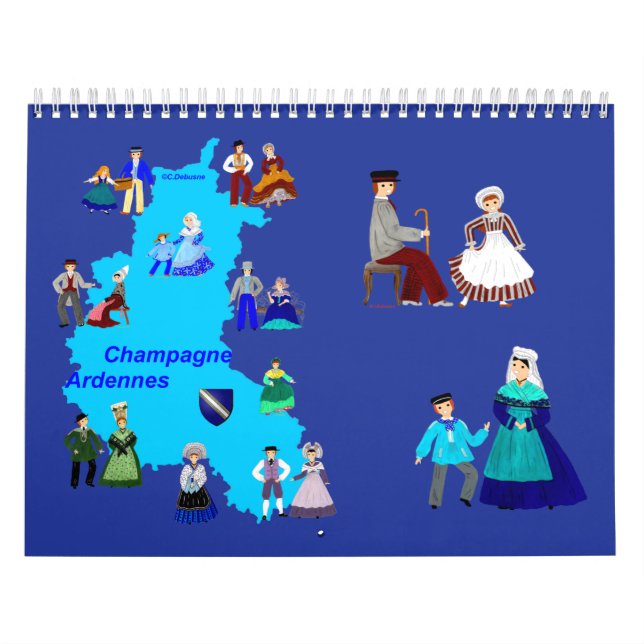 Calendrier en Champagne-Ardennes, France Kalender (Omslag)