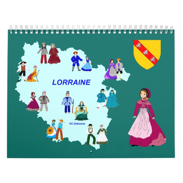 Calendrier en Lorraine, France Kalender (Omslag)