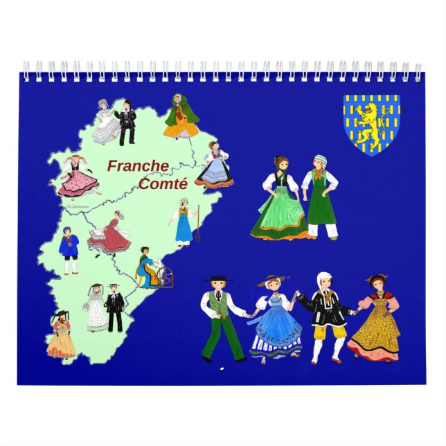 Calendrier Franche-Comté, France Kalender (Omslag)