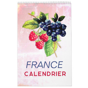 Calendrier Frankrike avec Jours Fériés 2026 Mur Kalender